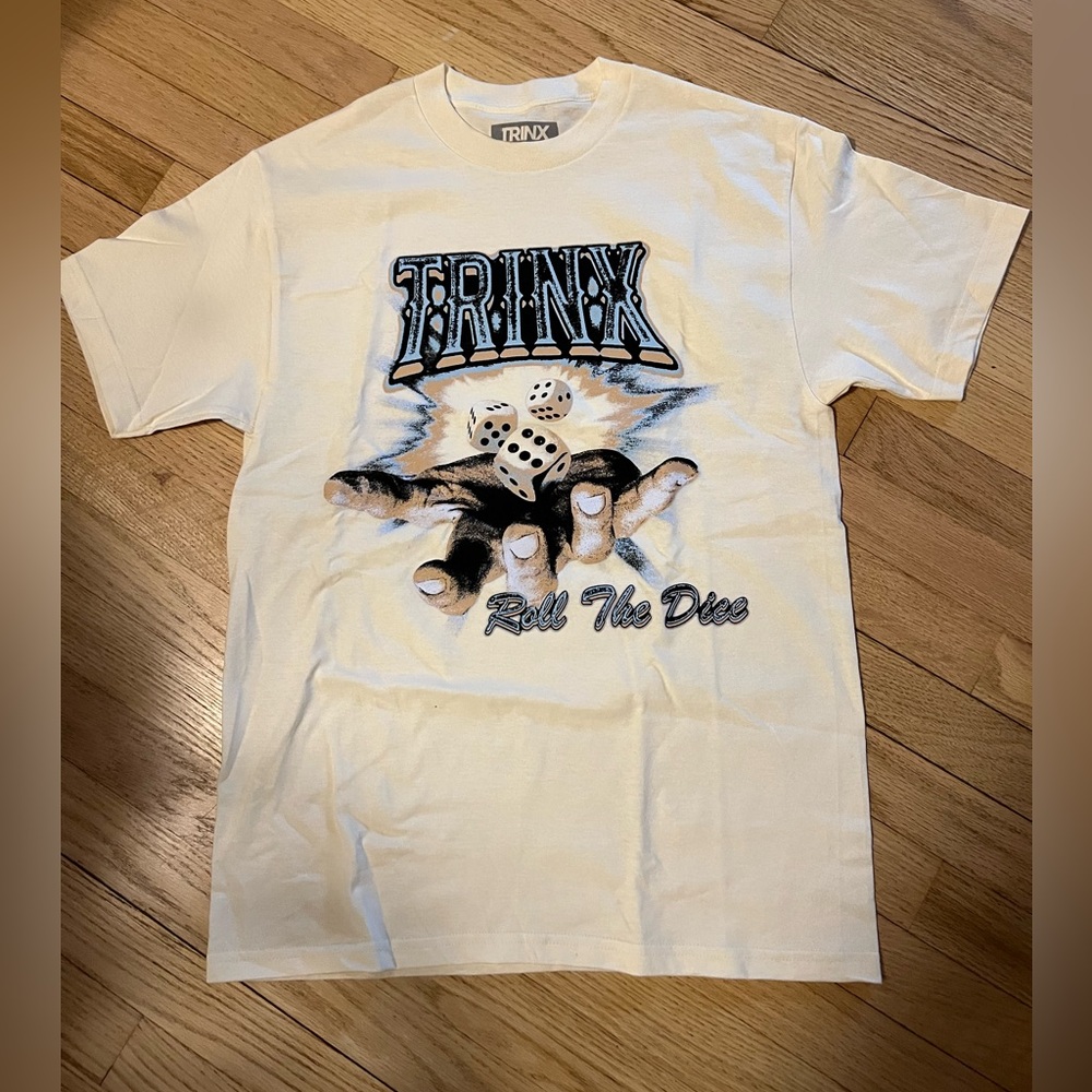 Trinx Cream Graphic T-Shirt for Men